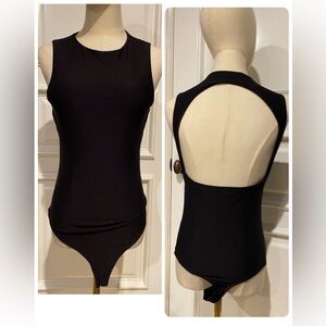 ALIX Open-Back Stretch-Jersey Bodysuit